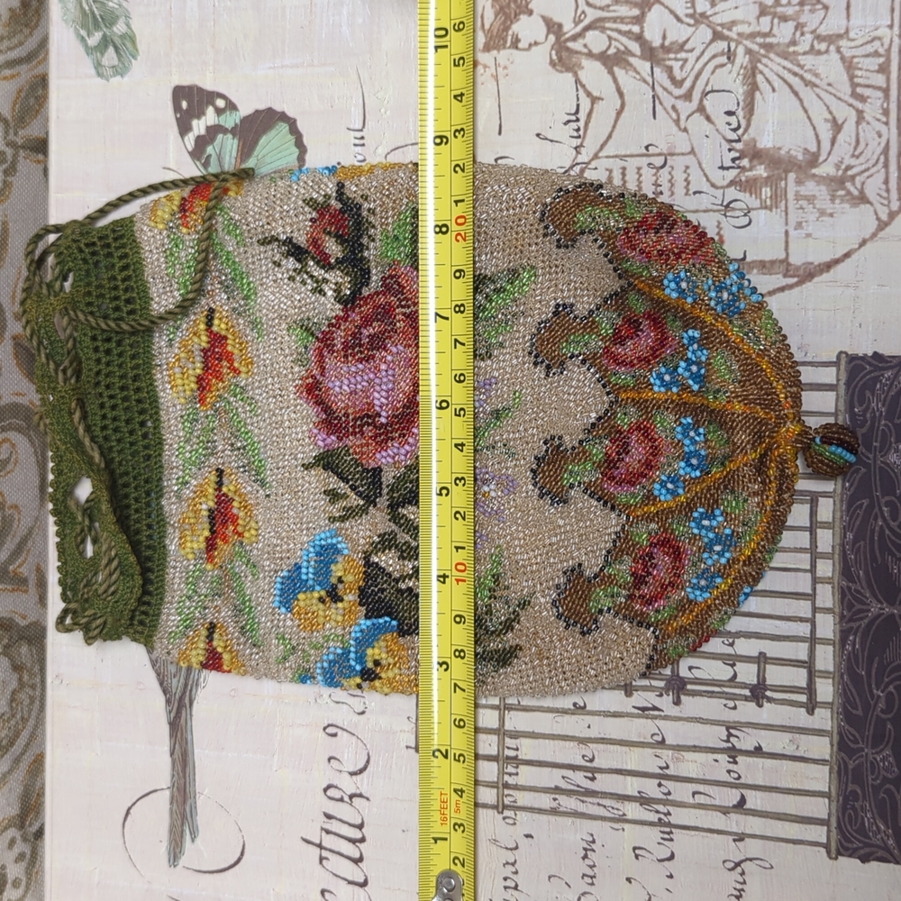 Vintage Victorian beaded evening bag - Picture 2 of 6